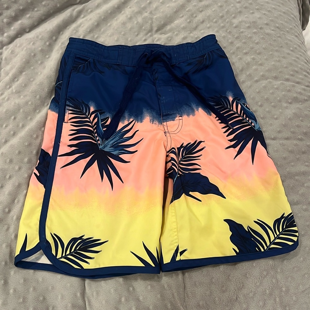 Old Navy Youth Large Sunset Swim Trunks